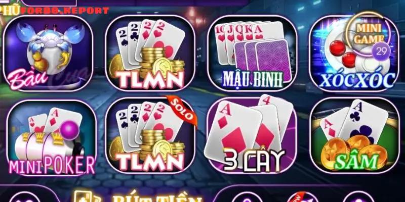 Các loại game bài phổ biến tại For88